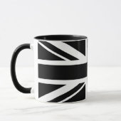 Union Jack ~ Black en White Mok (Links)