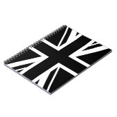Union Jack ~ Black en White Notitieboek (Linkerzijde)