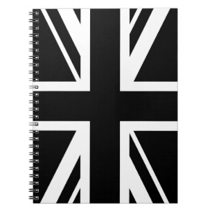 Union Jack ~ Black en White Notitieboek