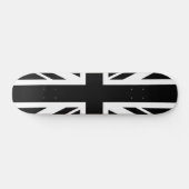 Union Jack ~ Black en White Skateboard (Horizontaal)