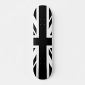 Union Jack ~ Black en White Skateboard (Voorkant)