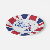 UNION JACK Brexit Britain Altijd geweldig Papieren Bordje (Gekanteld)
