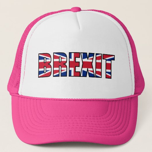 Union Jack Brexit, W-P Trucker Pet (Voorkant)