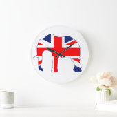 Union Jack British Elephant Clock Grote Klok (Huis)