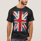 Union Jack British England United Kingdom Brushed  T-shirt (Voorkant)