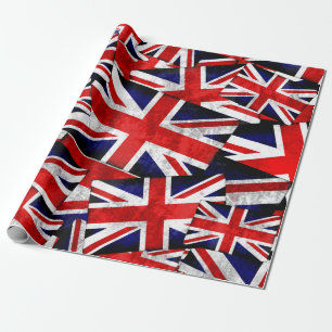 Union Jack British England Vlag Cadeaupapier