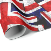 Union Jack British England Vlag Cadeaupapier (Rol Hoek)
