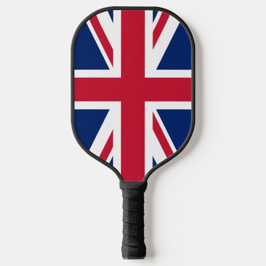 Union Jack British England vlag England Geschieden Pickleball Paddle (Voorkant)