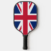 Union Jack British England vlag England Geschieden Pickleball Paddle (Achterkant)