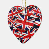Union Jack British England Vlag Keramisch Ornament (Links)