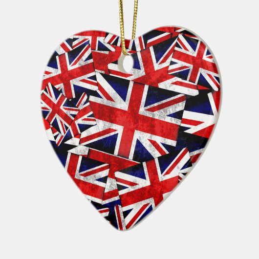 Union Jack British England Vlag Keramisch Ornament (Links)