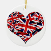 Union Jack British England Vlag Keramisch Ornament (Voorkant)