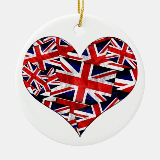 Union Jack British England Vlag Keramisch Ornament (Voorkant)