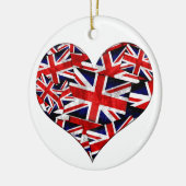 Union Jack British England Vlag Keramisch Ornament (Links)