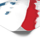 Union Jack British Flag Abstract Wax Art Poster (Hoek)