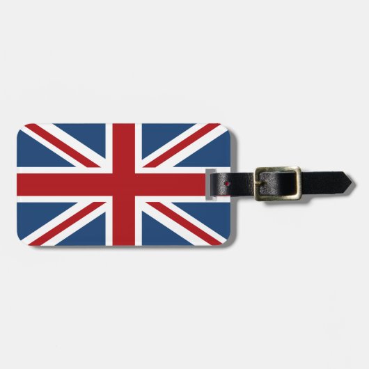 Union Jack British Flag Bagagelabel (Voorkant horizontaal)