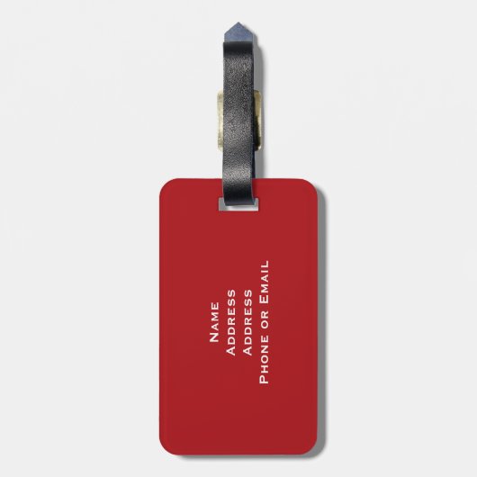 Union Jack British Flag Bagagelabel (Achterkant verticaal)