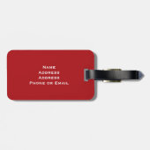 Union Jack British Flag Bagagelabel (Achterkant horizontaal)