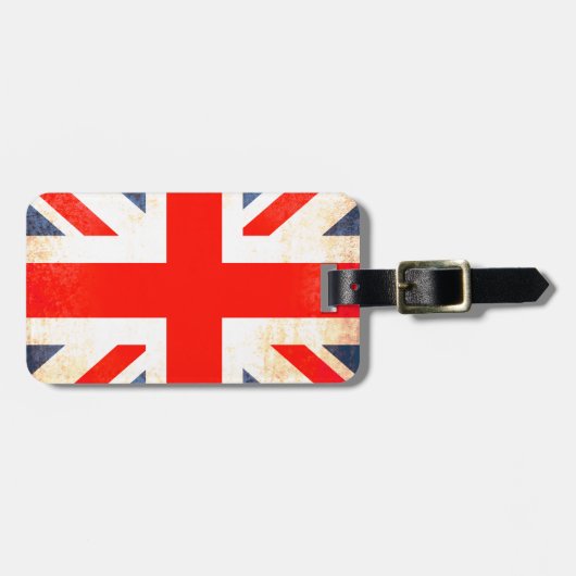 Union Jack British flag bagagelabel (Voorkant horizontaal)