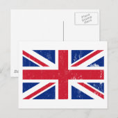 Union Jack British Flag Briefkaart (Voorkant / Achterkant)