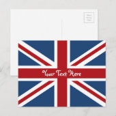 Union Jack British Flag Briefkaart (Voorkant / Achterkant)