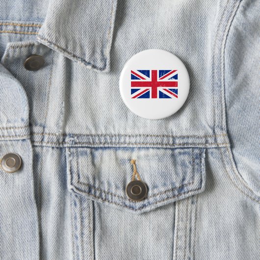 Union Jack British Flag Button (In situ)