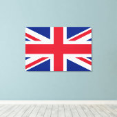 Union Jack ~ British Flag Canvas Afdruk (Insitu (Houten vloer))