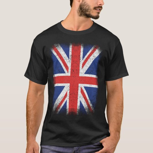Union Jack British Flag Great Britain Y2k United K T-shirt (Voorkant)