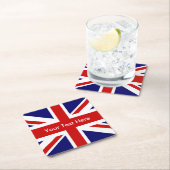 Union Jack British Flag Kartonnen Onderzetters (Insitu)