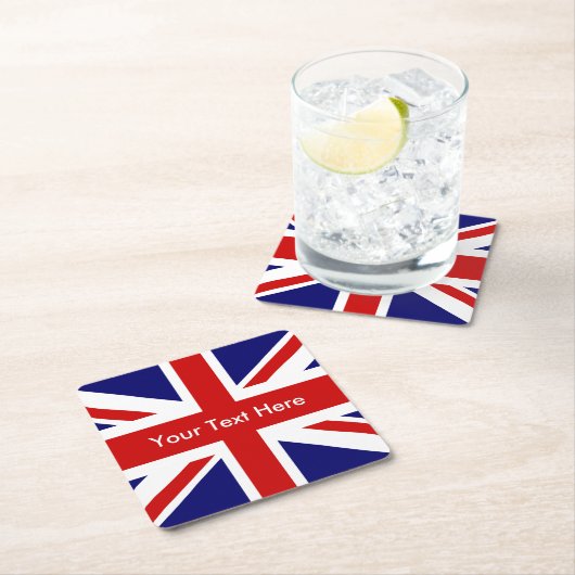 Union Jack British Flag Kartonnen Onderzetters (Insitu)