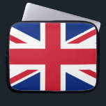 Union Jack ~ British Flag Laptop Sleeve<br><div class="desc">Vlag van het Verenigd Koninkrijk van Groot-Brittannië en Noord-Ierland. Een symbool van Groot-Brittannië en het vroegere Rijk.</div>