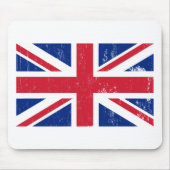 Union Jack British Flag Mousepad Muismat (Voorkant)