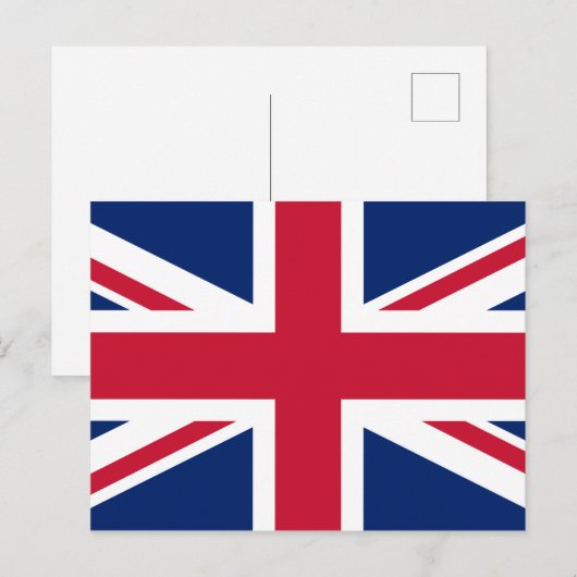 Union Jack British Flag of England Briefkaart (Voorkant / Achterkant)