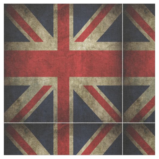 Union Jack British Flag of England Wales Stof (Close Up)