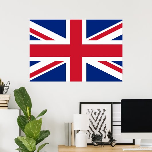 Union Jack ~ British Flag Poster (Thuiskantoor)