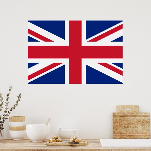 Union Jack ~ British Flag Poster (Keuken)