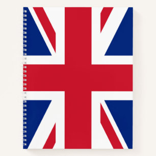 Union Jack ~ British Flag Spiral Notebook Notitieboek