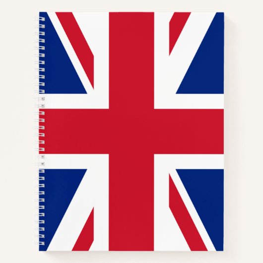 Union Jack ~ British Flag Spiral Notitieboek (Voorkant)