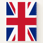 Union Jack ~ British Flag Spiral Notitieboek (Achterkant)