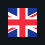 Union Jack ~ British Flag - Square Canvas Afdruk<br><div class="desc">Vlag van het Verenigd Koninkrijk van Groot-Brittannië en Noord-Ierland. Een symbool van Groot-Brittannië en het vroegere Rijk.</div>