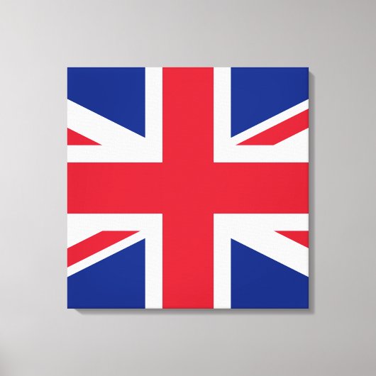 Union Jack ~ British Flag - Square Canvas Afdruk (Voorkant)