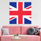 Union Jack ~ British Flag - Square Canvas Afdruk (Insitu (Woonkamer))