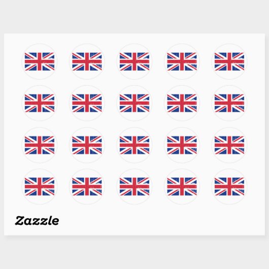 Union Jack British Flag Sticker (Vel)