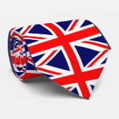 Union Jack British Flag Stropdas (Opgerold)