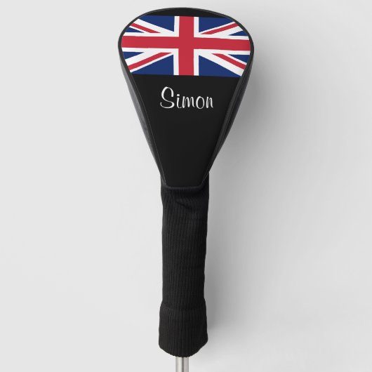 Union Jack British Flag UK Golf Head Hoesje Golfheadcover (Voorkant)