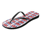 Union Jack British Flag With Grunge Teenslippers (Schuin)