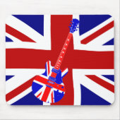 Union Jack British Guitar Art. 2 Muismat (Voorkant)