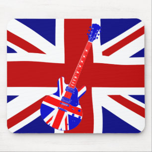 Union Jack British Guitar Art. 2 Muismat