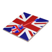 Union Jack British Guitar Art. 2 Tegeltje (Zijkant)
