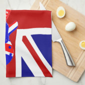 Union Jack British Guitar Art. 2 Theedoek (Quarter Fold)